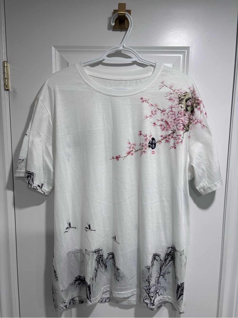 Cherry Blossom Landscape Graphic T-Shirt